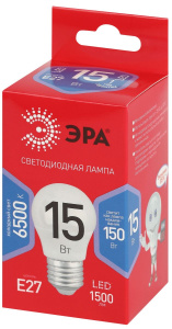 Лампа светодиодная Эра RED LINE LED P45-15W-865-E27 R 15Вт шар Б0070104
