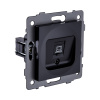 Розетка Ethernet RJ45 Cat.5, черный Kollinger REA-016BK для Aspekt, Eleganz, Reflex