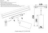 Трековый магнитный светильник Crystal Lux Space CLT 0.33 003 18W BL 3000K
