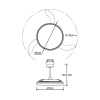 Люстра-вентилятор Mantra Glass Fan 9525