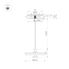 Подвесной светильник Arlight SP-KOTARO-R450-12W Warm2700 (BG-BG, 36 deg, 230V, TRIAC) 057226