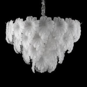 Подвесная люстра Delight Collection Crystal leaf 6302P/D800 gold/white