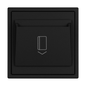 Выключатель карточный магнитный софт-тач черный оникс Arlight SWT-CRD-SFPL-BK (250V, 25A) 064401