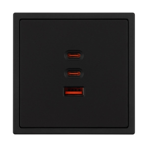 Механизм розетки с быстрой USB зарядкой Arlight SCT-NOBE-MUACC-SFPL-FC-BK (65W, QC3) 061834
