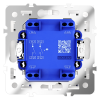Выключатель двухклавишный с подсветкой Voltum S70 VLS020203 (кашемир)