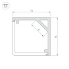 Алюминиевый профиль Arlight SL-KANT-H16-2000 WHITE 037117