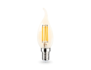 Филаментная светодиодная лампа Ambrella Light Bulbing E14 15W 2700K свеча на ветру 351523