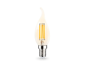 Филаментная светодиодная лампа Ambrella Light Bulbing E14 15W 2700K свеча на ветру 351523