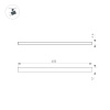 Трековый магнитный светильник Arlight MAG-MICROCOSM-STRIP-L600-10W Day4000 (BK, 100 deg, 24V) 043268