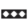 Рамка пластиковая на 3 поста Arlight FRM-TENDO-SFPL-3-BK 054650