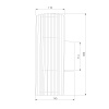 Уличный настенный светильник Elektrostandard Entero 35189/W черный 4690389219344 a072082