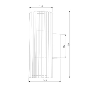 Уличный настенный светильник Elektrostandard Entero 35189/W черный 4690389219344 a072082
