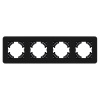 Рамка на 4 поста стеклянная Arlight FRM-OMALI-SFGS-4-BK 049717