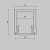 Профиль накладной Maytoni Led Strip ALM-0809-S-2M 631010