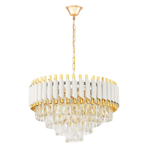 Подвесная люстра Lumina Deco Funneli LDP 6003-500 WT+F.GD