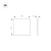 Светодиодная панель Arlight DL-TITAN-S600x600-40W Warm3000 (WH, 120 deg, CRI90, 230V) 055207