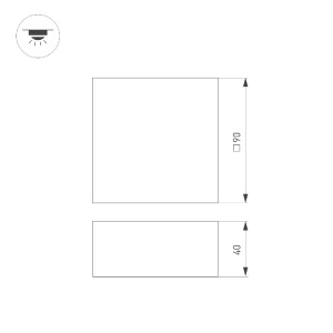 Встраиваемый светильник Arlight DL-GRIGLIATO-S90x90-6W Warm3000 051139