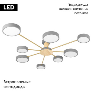 Потолочная люстра Loft IT Sunrise 10316/8 Grey