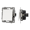 Механизм выключателя одноклавишный непроходной Arlight SWT-MK01-PL-WH-V (250V, 10A) 049867
