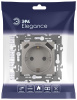 Розетка со шторками с USB type-A+C Эра Elegance 14-4108-16 Б0067695
