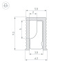 Алюминиевый профиль Arlight SL-MINI-6-H9-2000 ANOD OLIVE GREY 038203