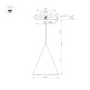 Подвесной светильник Arlight SP-MAKOTO-R350-14W Warm2700 054406