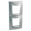 Рамка 2-постовая вертикальная Schneider Electric Unica Top MGU66.004V.010