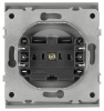 Розетка Эра Arktik 16-2106-03 без заземления 2P 16А-250В алюминий Б0071675