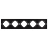 Рамка пластиковая на 5 постов Arlight FRM-TENDO-PL-5-BK 053852