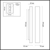 Настенный светильник Odeon Light Travertino 6625/10WL