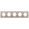 Рамка на 5 постов пластиковая Arlight FRM-PERIO-PL-5-GD 049765