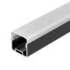 Профиль с экраном Arlight LINE-D-3030-2000 SQUARE BLACK+OPAL 055073