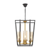 Подвесная люстра Lumina Deco Afres LDP 1246-4 BK+MD