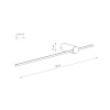Настенный светильник Nowodvorski Saber Led M Black 10312