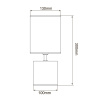 Настольная лампа Uniel UML-B306 E14 GOLD/BLACK UL-00012422