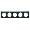 Рамка 5-местная Stekker Мия PFR00-3005-05 черный бархат 50465