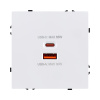 Розетка USB A+C 65W, белый матовый Kollinger Eclipse EC-024WH