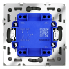 Выключатель двухклавишный с подсветкой Voltum S70 VLS020206 (титан)