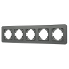 Рамка на 5 постов стеклянная Arlight FRM-OMALI-GS-5-GR 049706