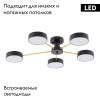 Потолочная люстра Arte Milano Ferrara 252006/5 Bk/Bk