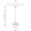 Подвес с верхней светящейся частью к 21443x-214440/21448x/21449x LED 5W 395Lm 3000K Lightstar 590050-3000