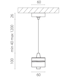 Подвес с верхней светящейся частью к 21443x-214440/21448x/21449x LED 5W 395Lm 4000K Lightstar 590057-4000
