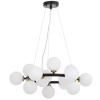 Подвесная люстра Lumina Deco Marsiada LDP 6033-15 BK+MD
