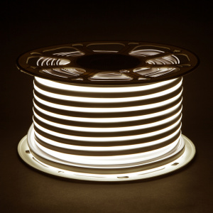 Светодиодный гибкий неон Elektrostandard 220V 9,6W 120Led 2835 IP67 односторонний дневной белый, 50 м 4690389167454 a052994