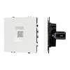 Механизм компьютерной розетки Arlight SCT-NOBE-MPC1-SFPL-WH (RJ-45, CAT6) 054304