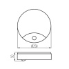 Настенный светильник Kanlux Sanso Led 15W-NW-SE 26520