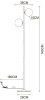 Торшер Arte Lamp Alcor A2224PN-2BK