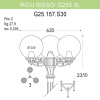 Уличный фонарь Fumagalli Ricu Bisso/G250 G25.157.S30.AZE27
