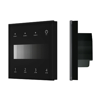 Сенсорная панель Arlight SMART-DALI-301-11-4G-3SC-DT6 Черная (230V, встраиваемая, 2.4G) (IARL, IP20 Пластик) 060789