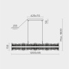 Подвесной светильник Modestyle MS.9525.1200 BK